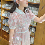 Get trendy with [Premium Selected] Arrived In Dream Land Gingham Dress (designer Rose Candy) -  available at Peiliee Shop. Grab yours for $45 today!