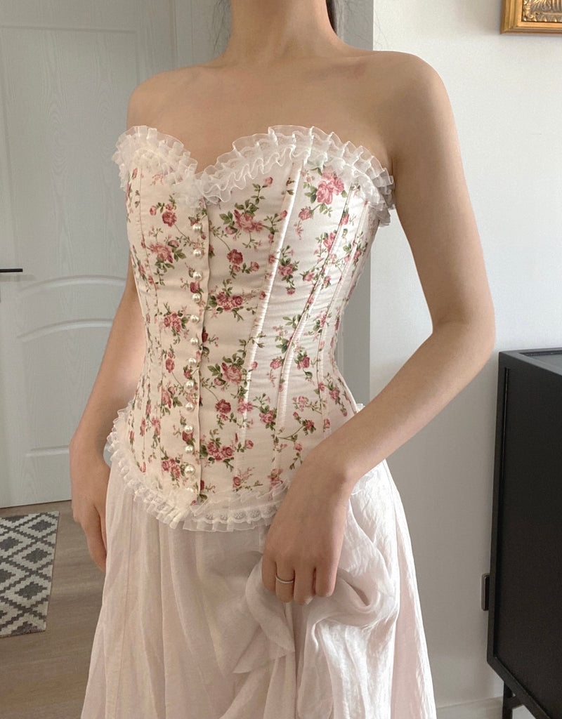 [Premium Selected] Rose Yard Corset - Premium Lingerie from Peiliee Shop - Just $49.90! Shop now at Peiliee Shop