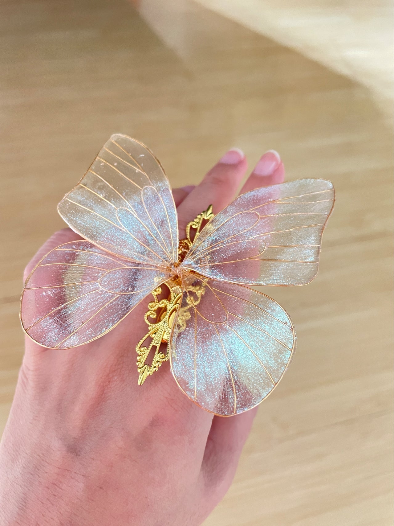 Get trendy with [Handmade] The Golden Butterfly Hairpin -  available at Peiliee Shop. Grab yours for $29.90 today!