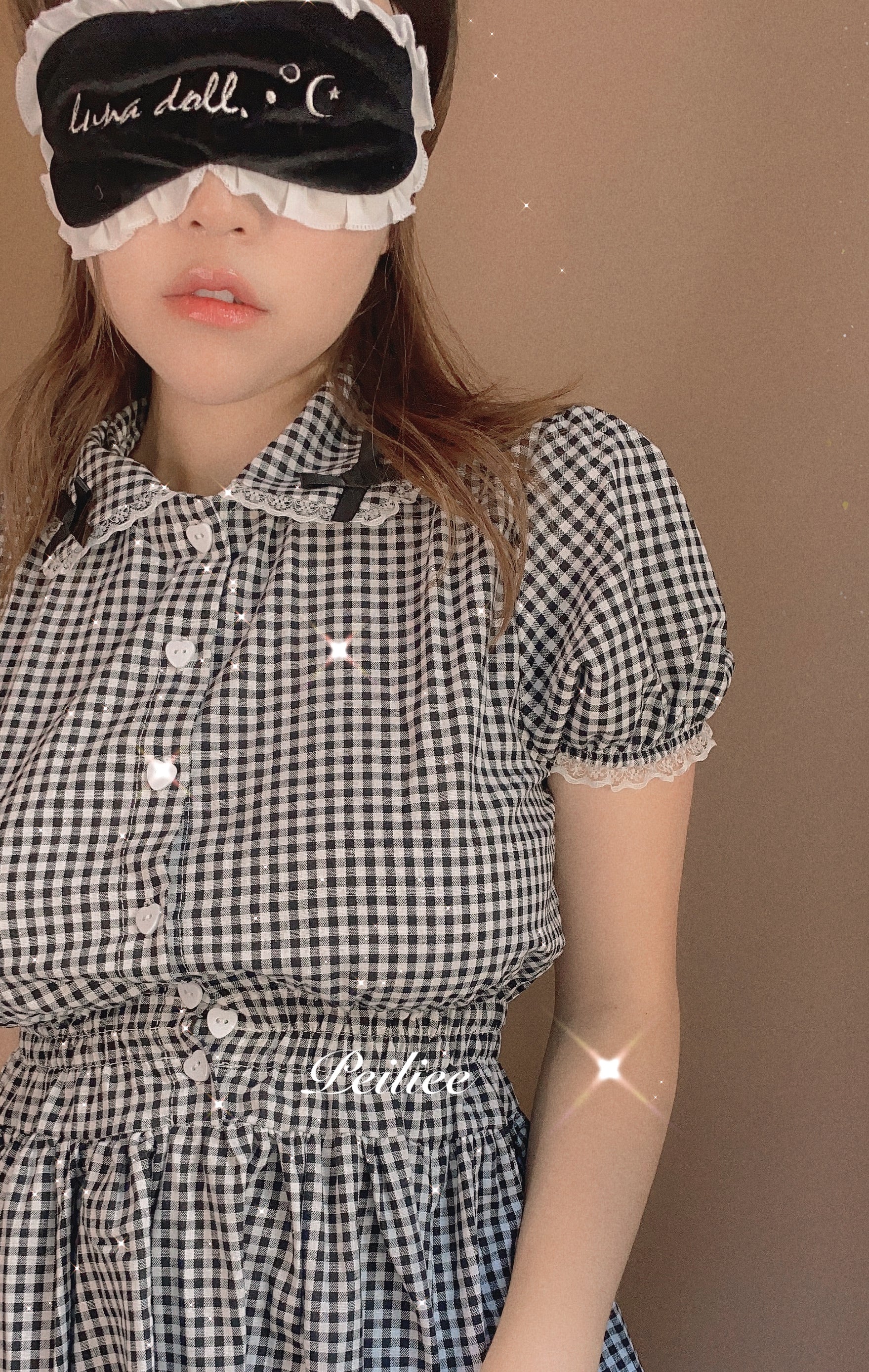 Get trendy with [By Peiliee] Afternoon Tea At Tiffany Gingham Babydoll Mini Dress Lolita 1997 style -  available at Peiliee Shop. Grab yours for $49.90 today!