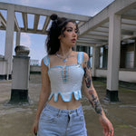 Get trendy with [Handmade] Snow Angel Corset -  available at Peiliee Shop. Grab yours for $79.90 today!
