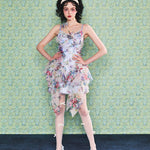 Get trendy with [Unosa] The Blossom Garden Bodycon Mini Dress - Dresses available at Peiliee Shop. Grab yours for $75 today!