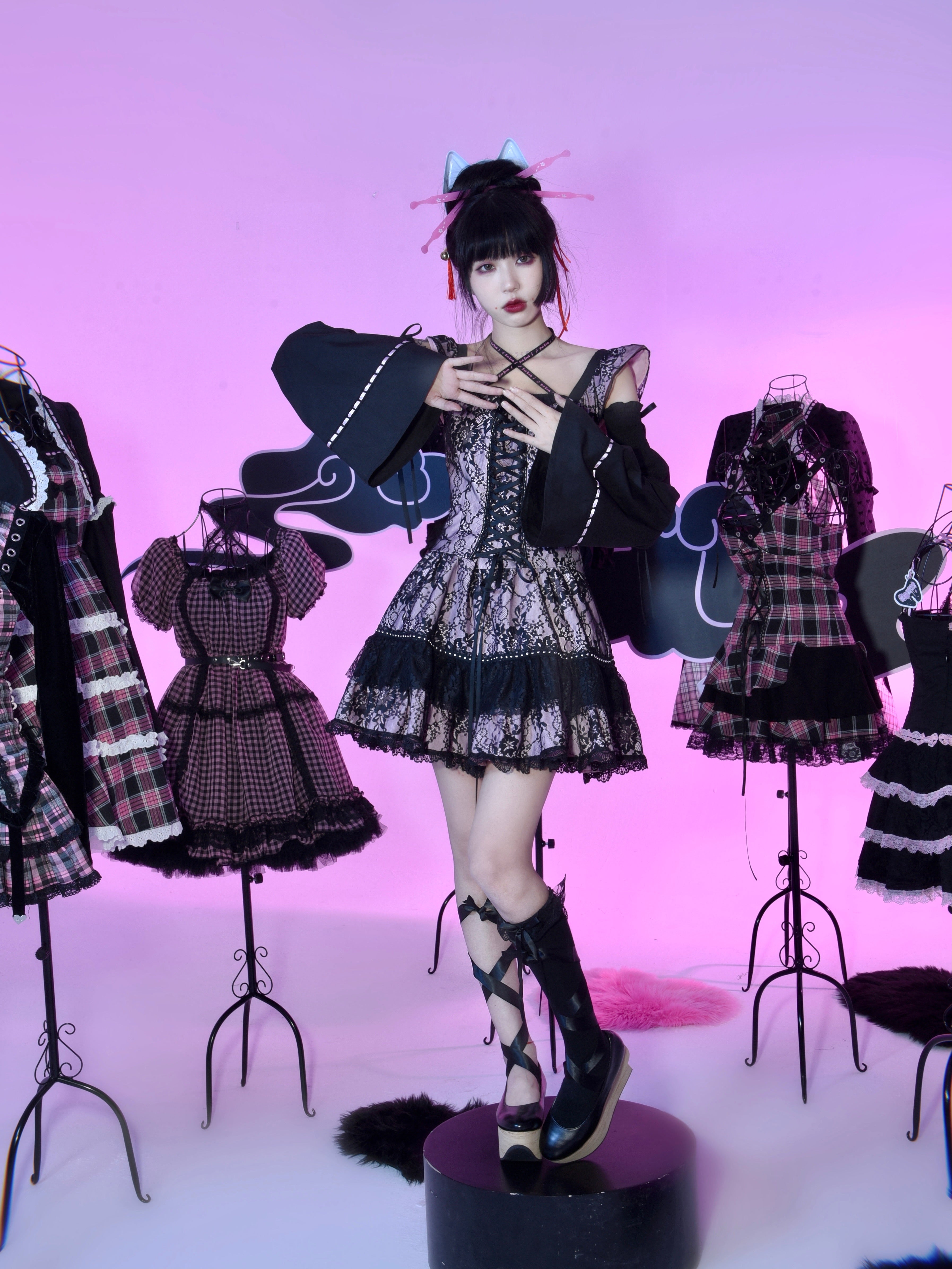 Get trendy with [Evil Tooth]  Oinari-sama Dress お稲荷さま - Dresses available at Peiliee Shop. Grab yours for $92 today!