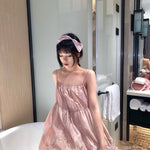 Get trendy with [Sweden warehouse] Escaped Bunny In Peach Flower Garden Dress (designer Arilf) -  available at Peiliee Shop. Grab yours for $55 today!