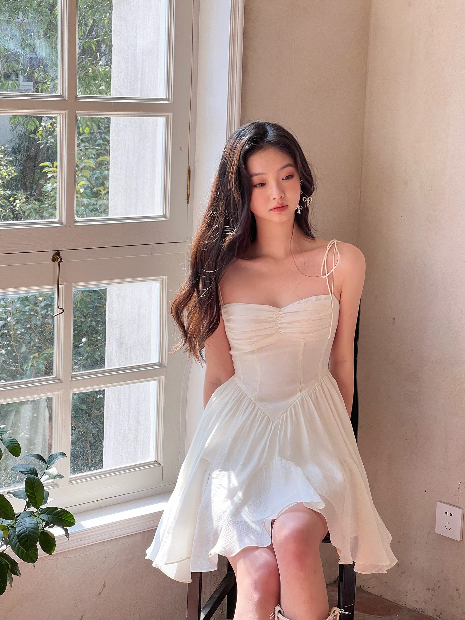 Get trendy with Silky Moonlight Mini Dress - Dresses available at Peiliee Shop. Grab yours for $46 today!