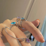 Get trendy with Cyber Colors Ring Set - Ring available at Peiliee Shop. Grab yours for $9.90 today!