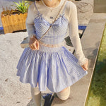 Get trendy with [Customized] Berry Dreams Gingham Set -  available at Peiliee Shop. Grab yours for $58 today!