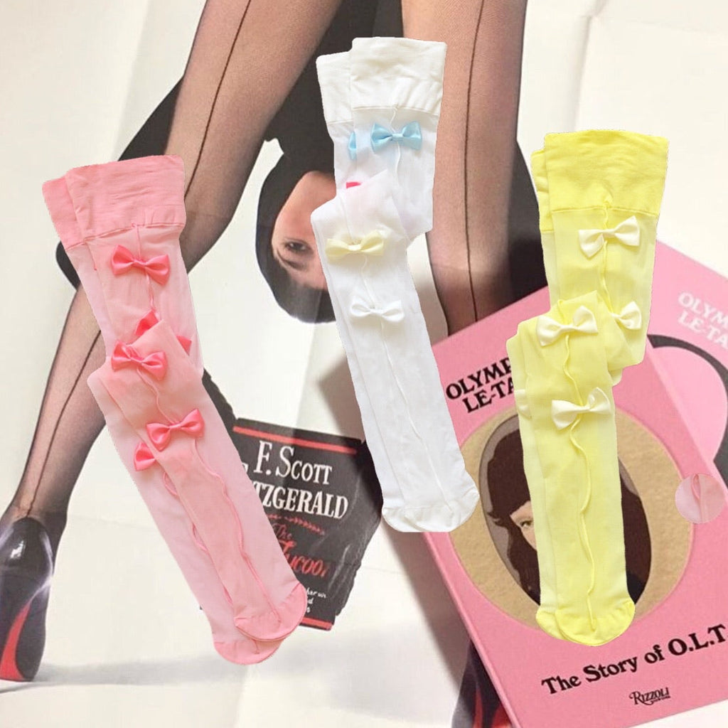 Lovely Dolly Ribbon Girl Stocking - Premium  from Peiliee Shop - Just $24.00! Shop now at Peiliee Shop