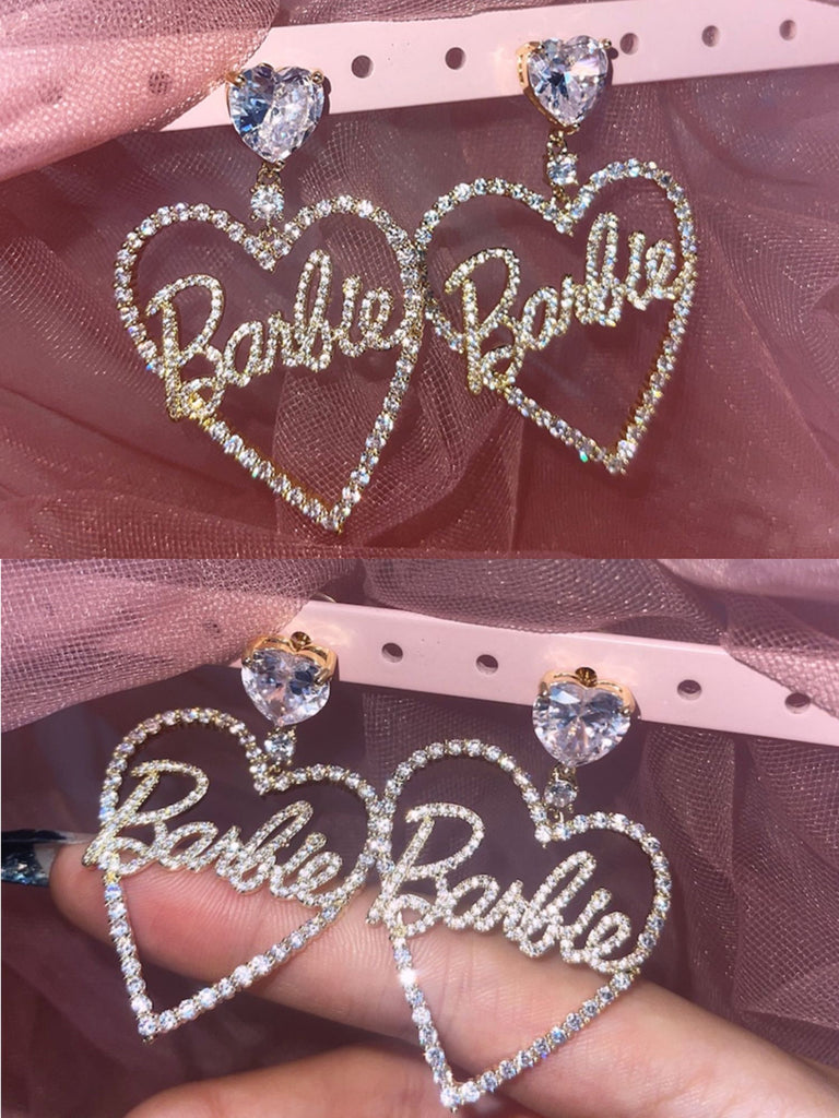 Get trendy with For Angels - Hello Barbie Earring - Earrings available at Peiliee Shop. Grab yours for $25 today!