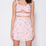 Get trendy with [From Sweden] Floral Heaven Mini Dress Set -  available at Peiliee Shop. Grab yours for $24 today!