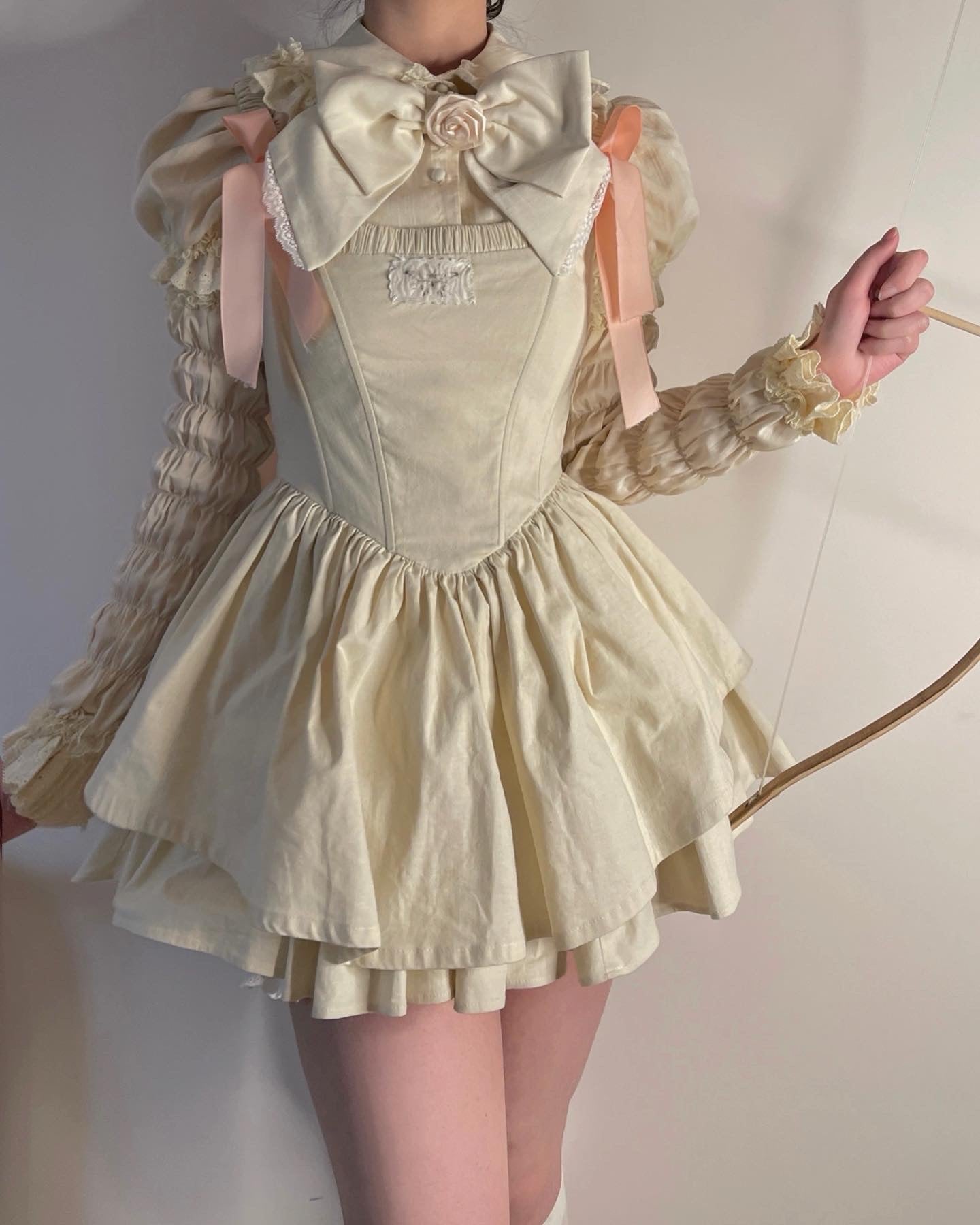 Get trendy with Nololita Hallucination Rose Dress Set - Dress available at Peiliee Shop. Grab yours for $79.90 today!