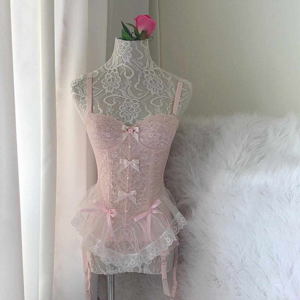 Faded Sakura Doll Corset - Premium  from SSS - Just $38.00! Shop now at Peiliee Shop