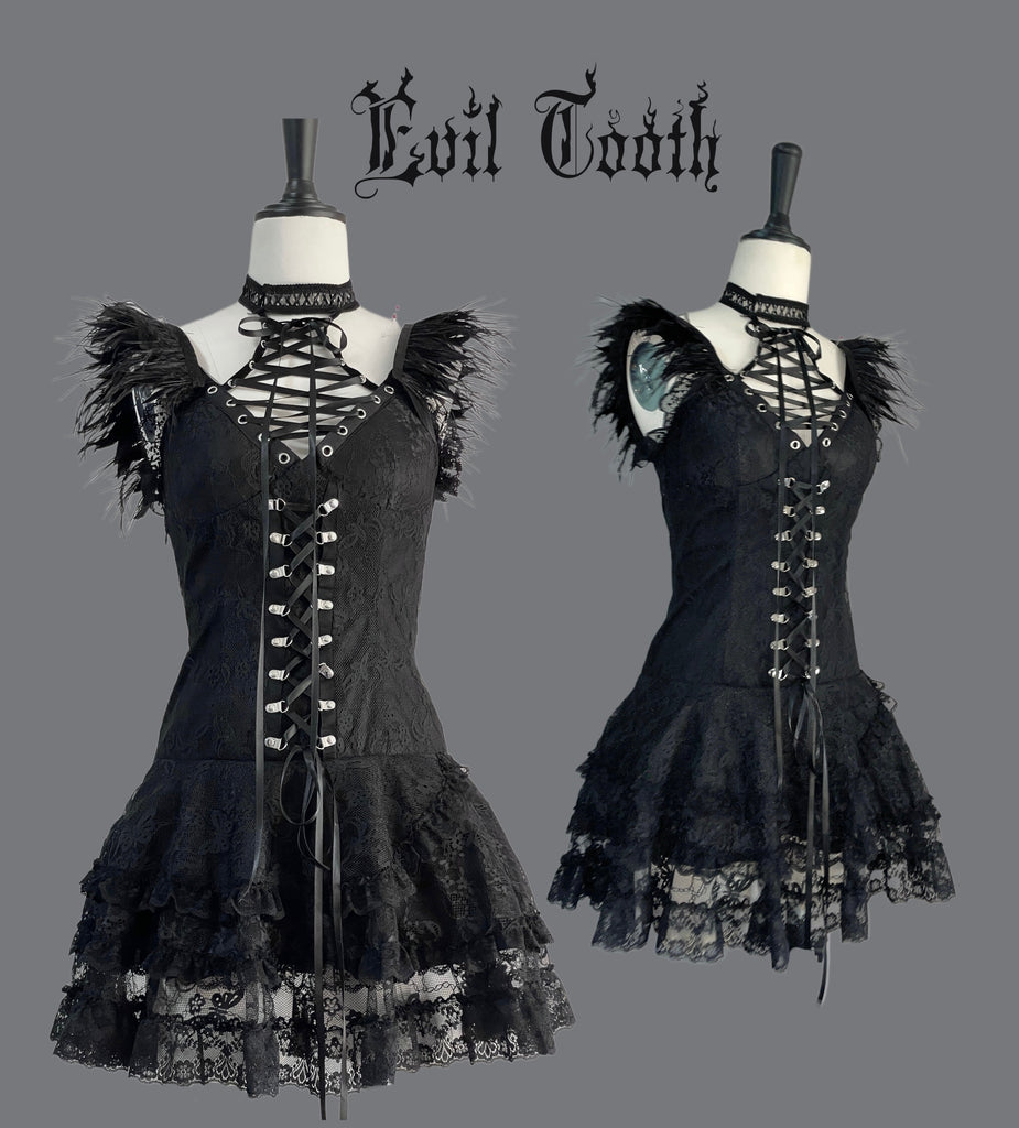 Get trendy with [Evil Tooth] Misa Misa Death Note Cosplay Lacr mini dress - Dresses available at Peiliee Shop. Grab yours for $64 today!