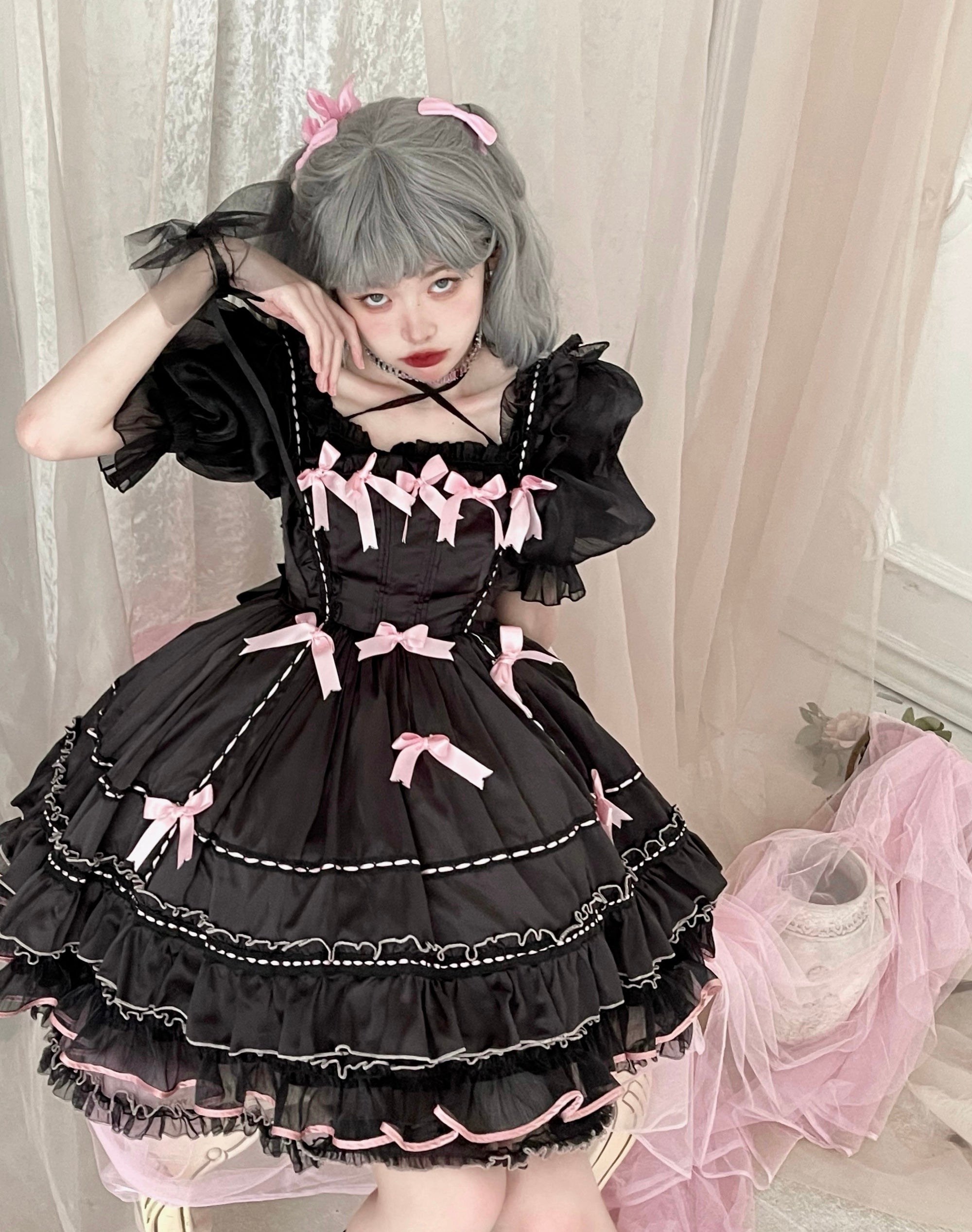 Get trendy with [Premium Selected] KillsBunny - Shirley Dress (designer Arilf) -  available at Peiliee Shop. Grab yours for $4.99 today!