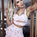 Get trendy with [From Sweden] Floral Heaven Mini Dress Set -  available at Peiliee Shop. Grab yours for $24 today!