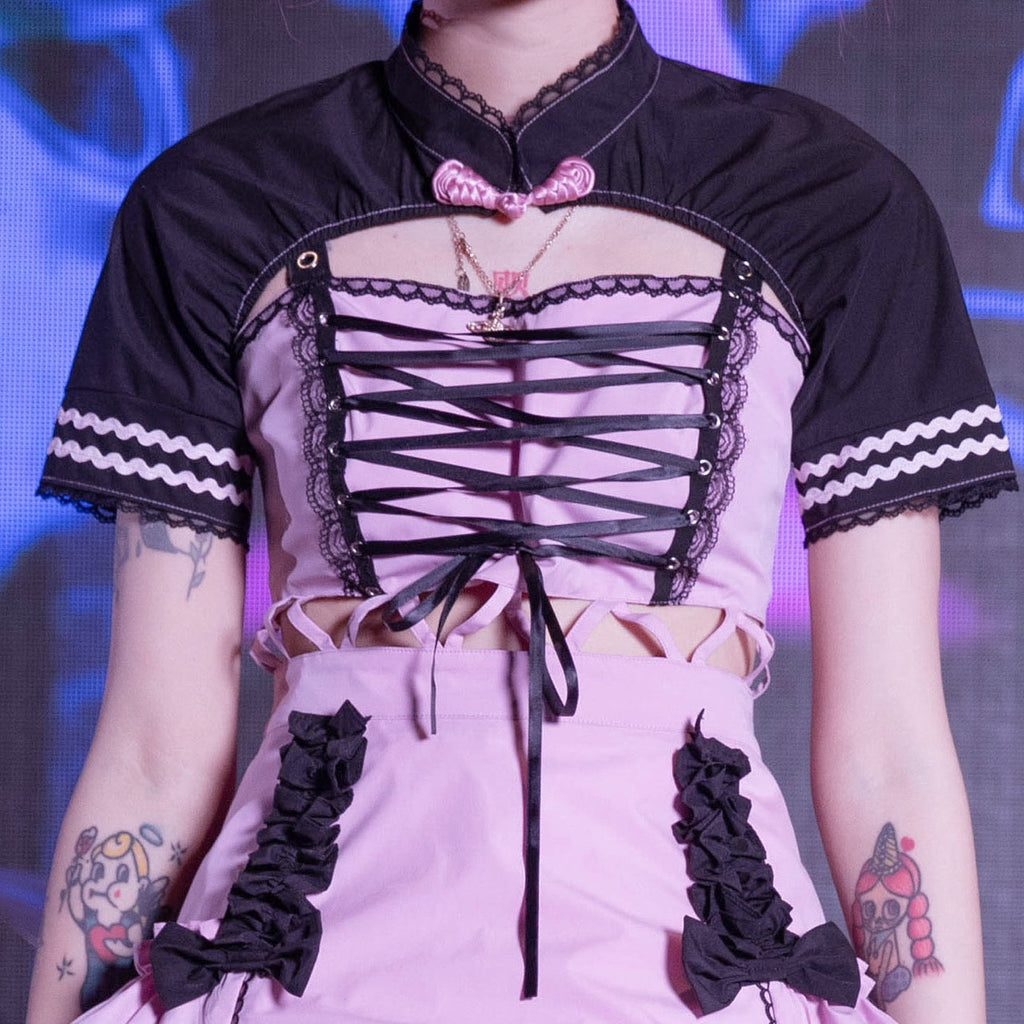 Get trendy with Cyber Punk Evil Idol Dress Set -  available at Peiliee Shop. Grab yours for $109 today!