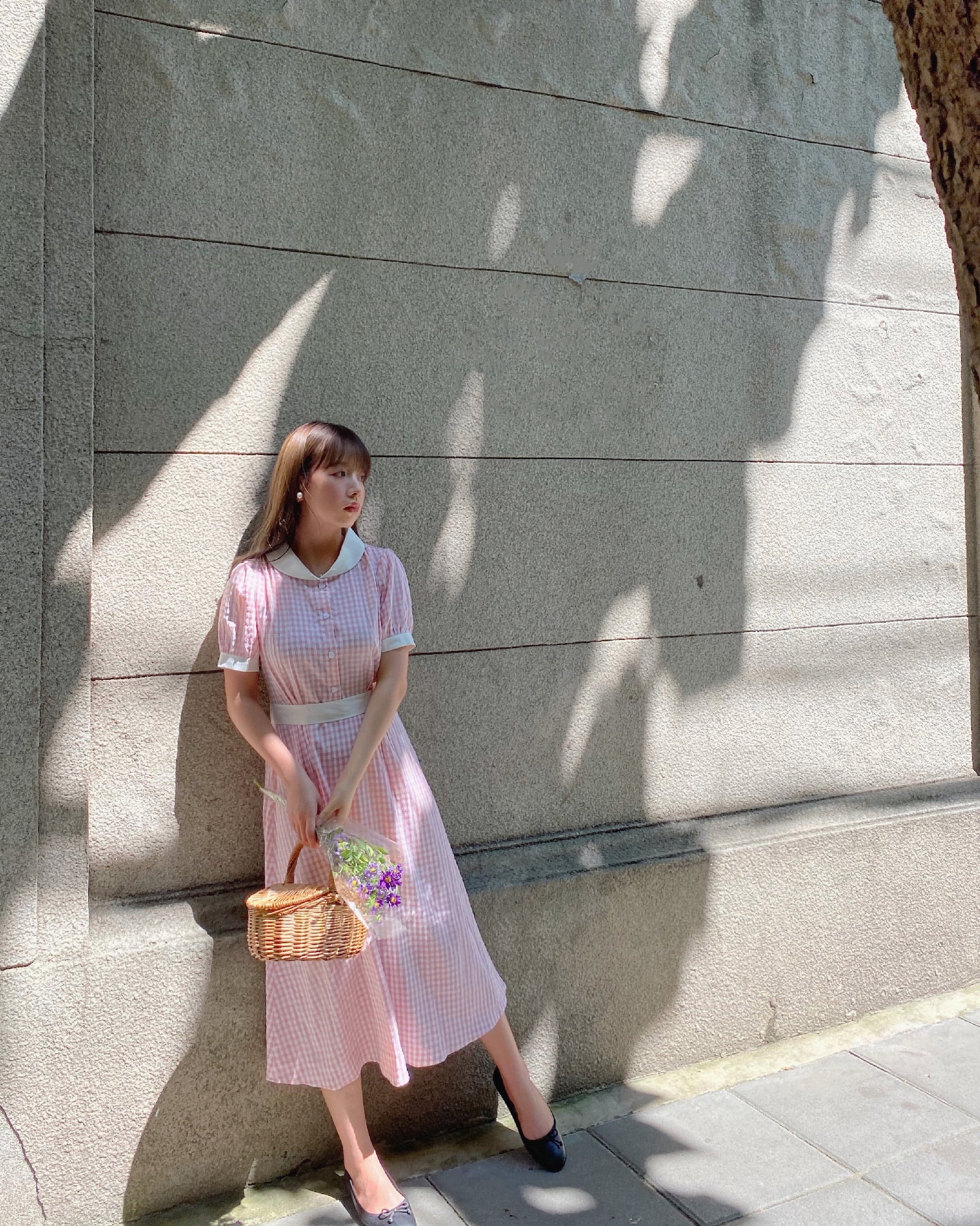 Get trendy with [Premium Selected] Arrived In Dream Land Gingham Dress (designer Rose Candy) -  available at Peiliee Shop. Grab yours for $45 today!