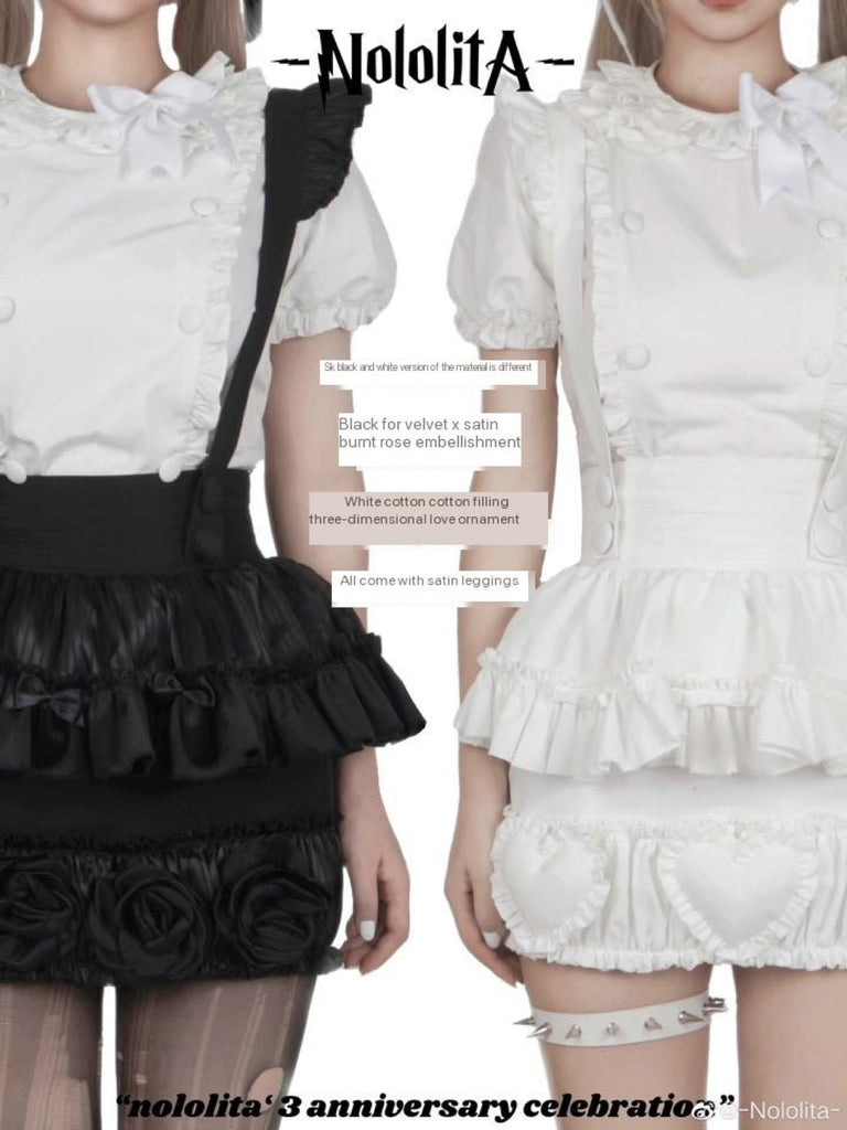 Get trendy with [Nololita Pre-order till Nov 2023] Pastry Sweetheart  apron dress set -  available at Peiliee Shop. Grab yours for $10 today!