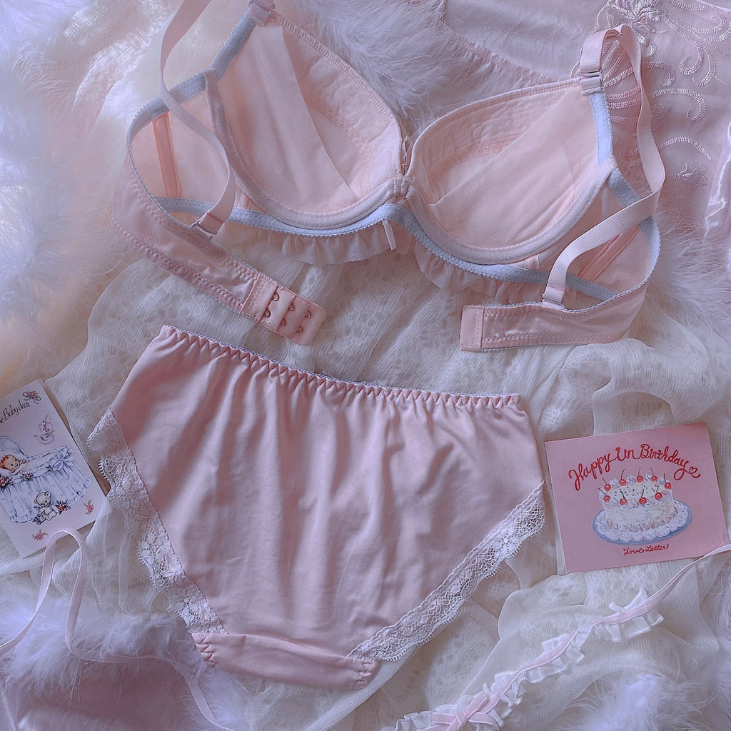 Get trendy with Angel like ribbon bra set -  available at Peiliee Shop. Grab yours for $29.90 today!