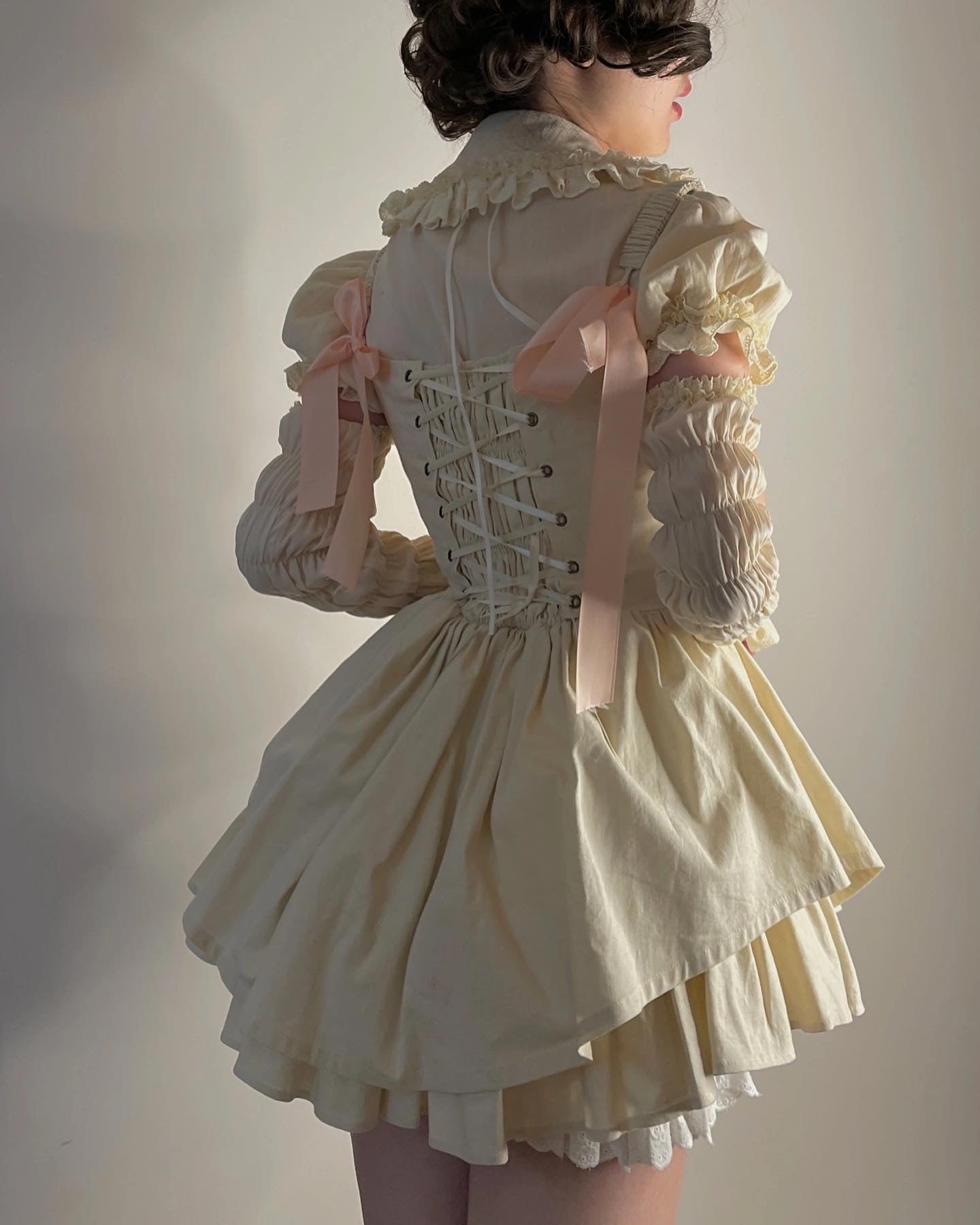 Get trendy with Nololita Hallucination Rose Dress Set - Dress available at Peiliee Shop. Grab yours for $79.90 today!