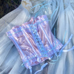 Get trendy with [Sweden] Lavender Dreams Handmade Satin Corset -  available at Peiliee Shop. Grab yours for $59.90 today!