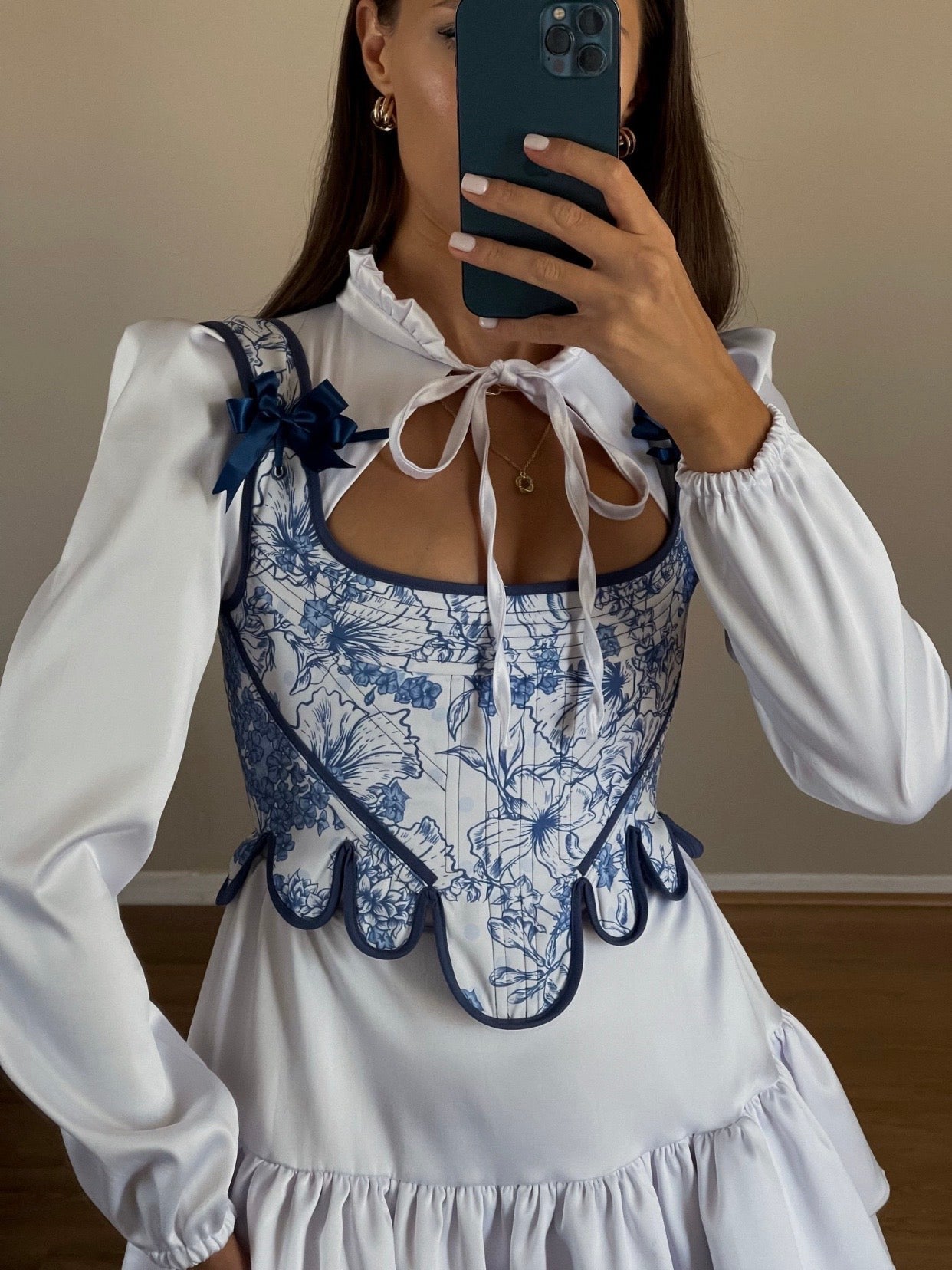 Get trendy with [Handmade Lingerie] Chinese Porcelain Corset -  available at Peiliee Shop. Grab yours for $85 today!