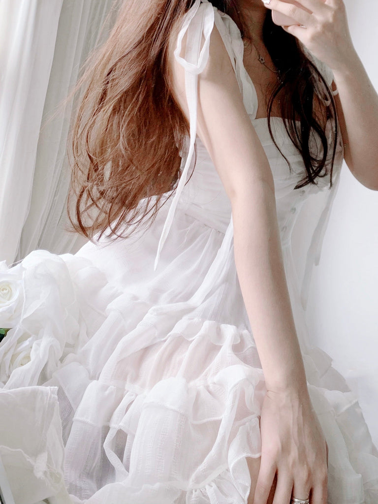 Pure romance chiffon mini dress - Premium  from Vita Studio - Just $45.00! Shop now at Peiliee Shop