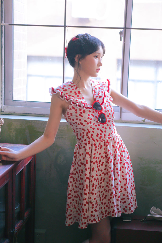 [Last Chance] Cherry Dress - Premium  from 12 Studio - Just $59.90! Shop now at Peiliee Shop