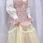 Get trendy with Cloudy Pink Lace Corset Top -  available at Peiliee Shop. Grab yours for $69.90 today!