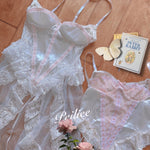 Get trendy with [Handmade] A Night In Paris Pink Vintage Lingerie Body -  available at Peiliee Shop. Grab yours for $55 today!