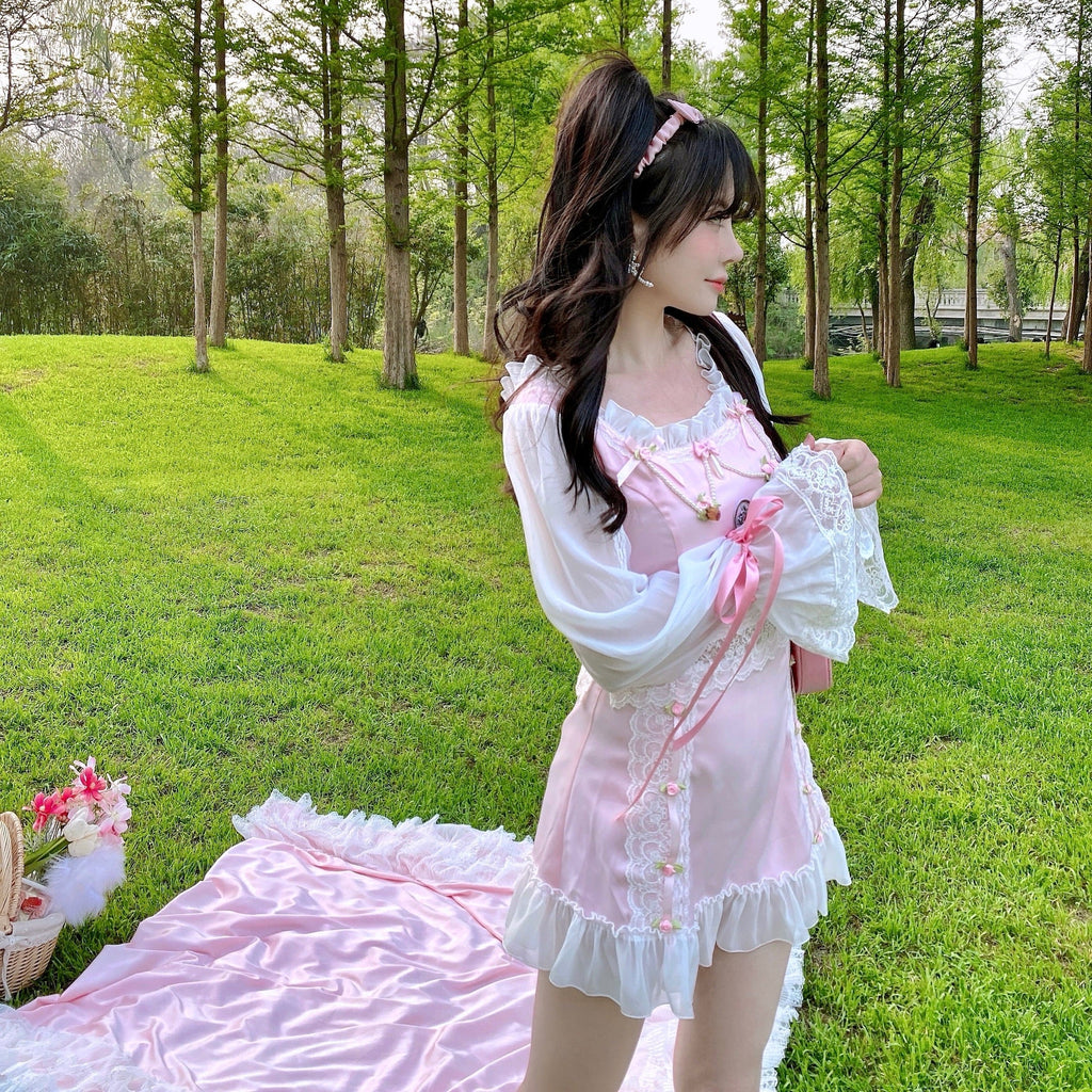 [Premium Selected] Rose Amour Princess Dress set (Designer SJ) - Premium  from Summer Joy - Just $79.90! Shop now at Peiliee Shop