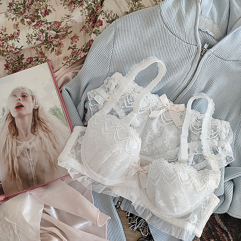 Get trendy with Angel Ribbon for stars and roses Bra Set - lingerie available at Peiliee Shop. Grab yours for $26 today!