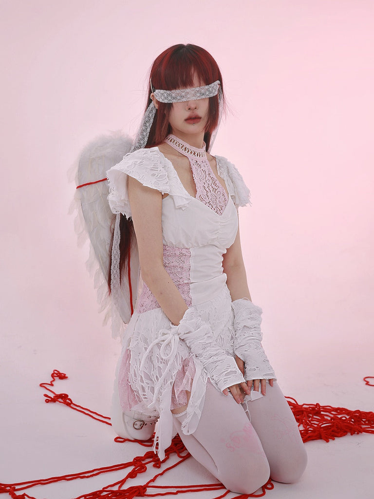 [Evil Tooth] Raguel - the redemption angel mini dress - Premium Dresses from Evil Tooth - Just $65.00! Shop now at Peiliee Shop