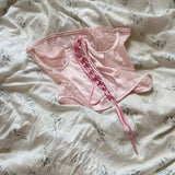 Get trendy with [Handmade] The Pink Rose Lace Corset -  available at Peiliee Shop. Grab yours for $39.90 today!