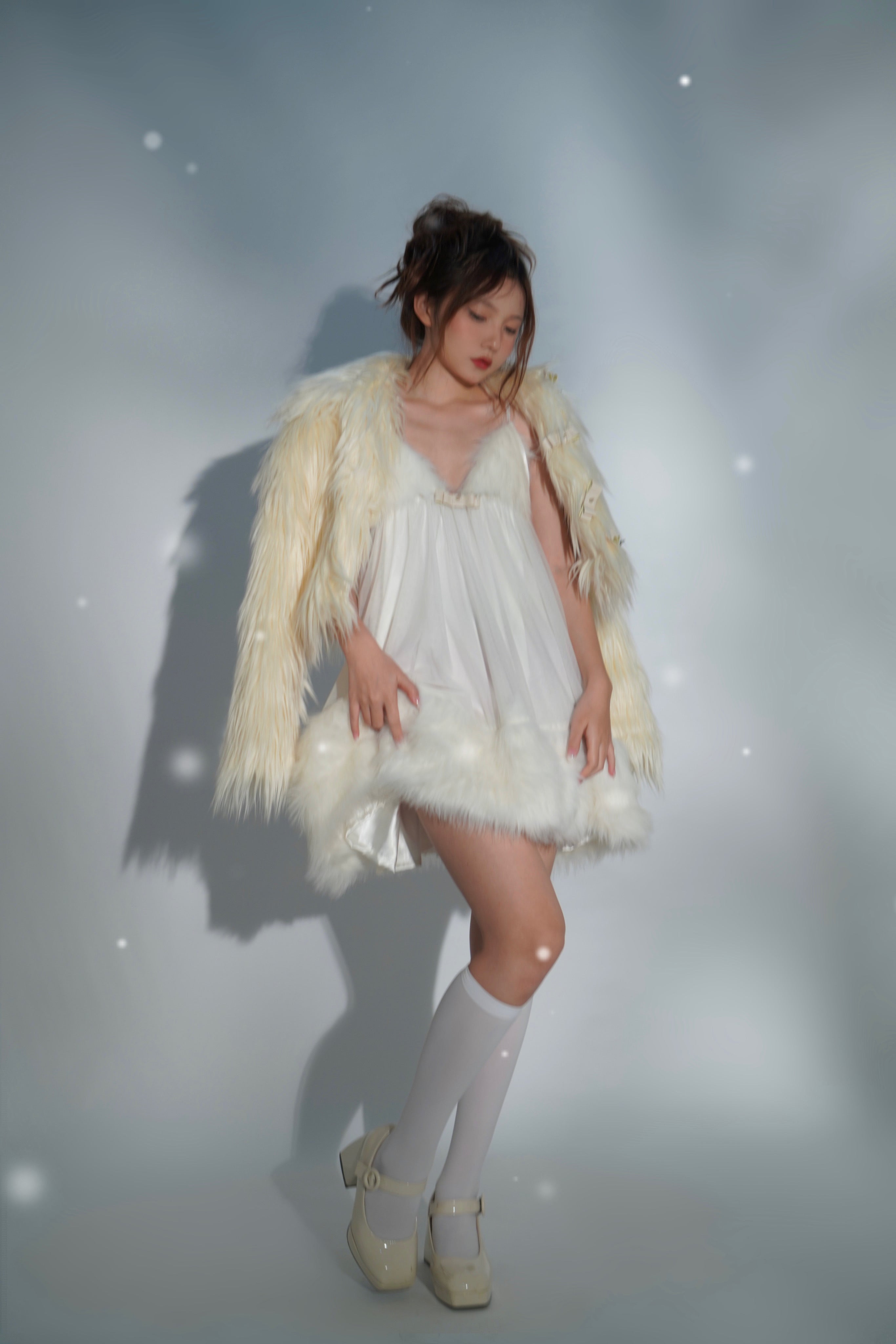 Get trendy with [Limited Edition NoLolita] Fine Snow Dress - Dresses available at Peiliee Shop. Grab yours for $69.90 today!