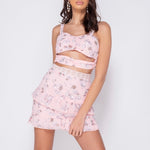 Get trendy with [From Sweden] Floral Heaven Mini Dress Set -  available at Peiliee Shop. Grab yours for $24 today!