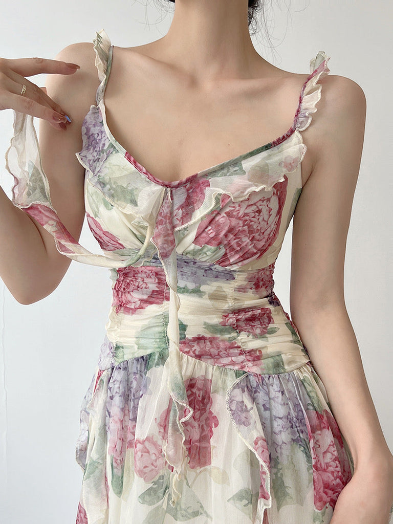 Flower Fairy Floral Dress - Premium Dresses from Vintage Inspired - Just $48.00! Shop now at Peiliee Shop