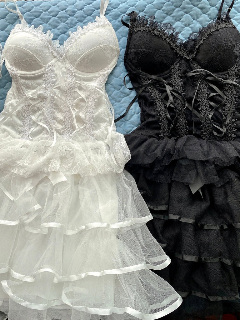 Get trendy with [Basic] Rosen Season Corset Dress Set - Corset available at Peiliee Shop. Grab yours for $15.50 today!