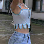 Get trendy with [Handmade] Snow Angel Corset -  available at Peiliee Shop. Grab yours for $79.90 today!