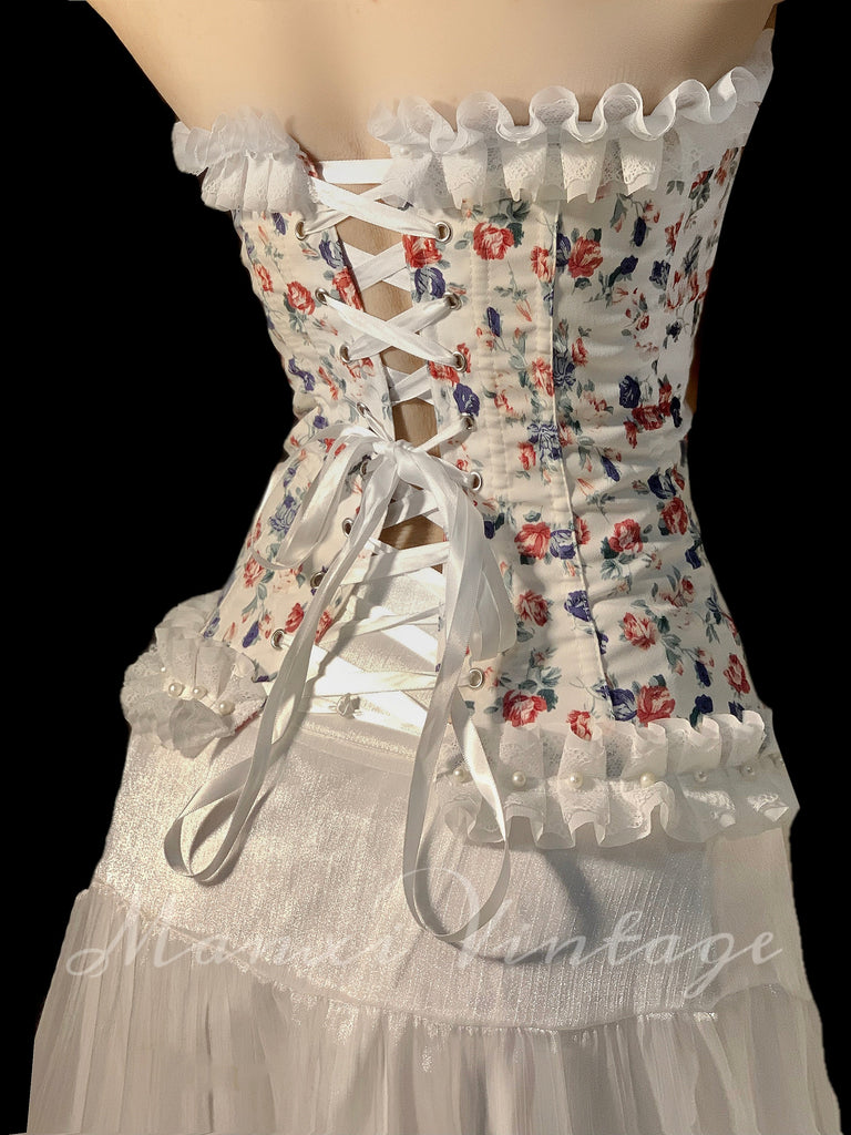 Get trendy with Rose Girl Floral Corset MANXI - Corset available at Peiliee Shop. Grab yours for $69.90 today!