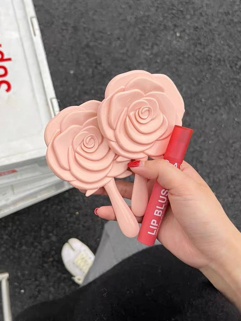 Get trendy with Mini Rose Hand Mirror - Face Mirrors available at Peiliee Shop. Grab yours for $4.90 today!