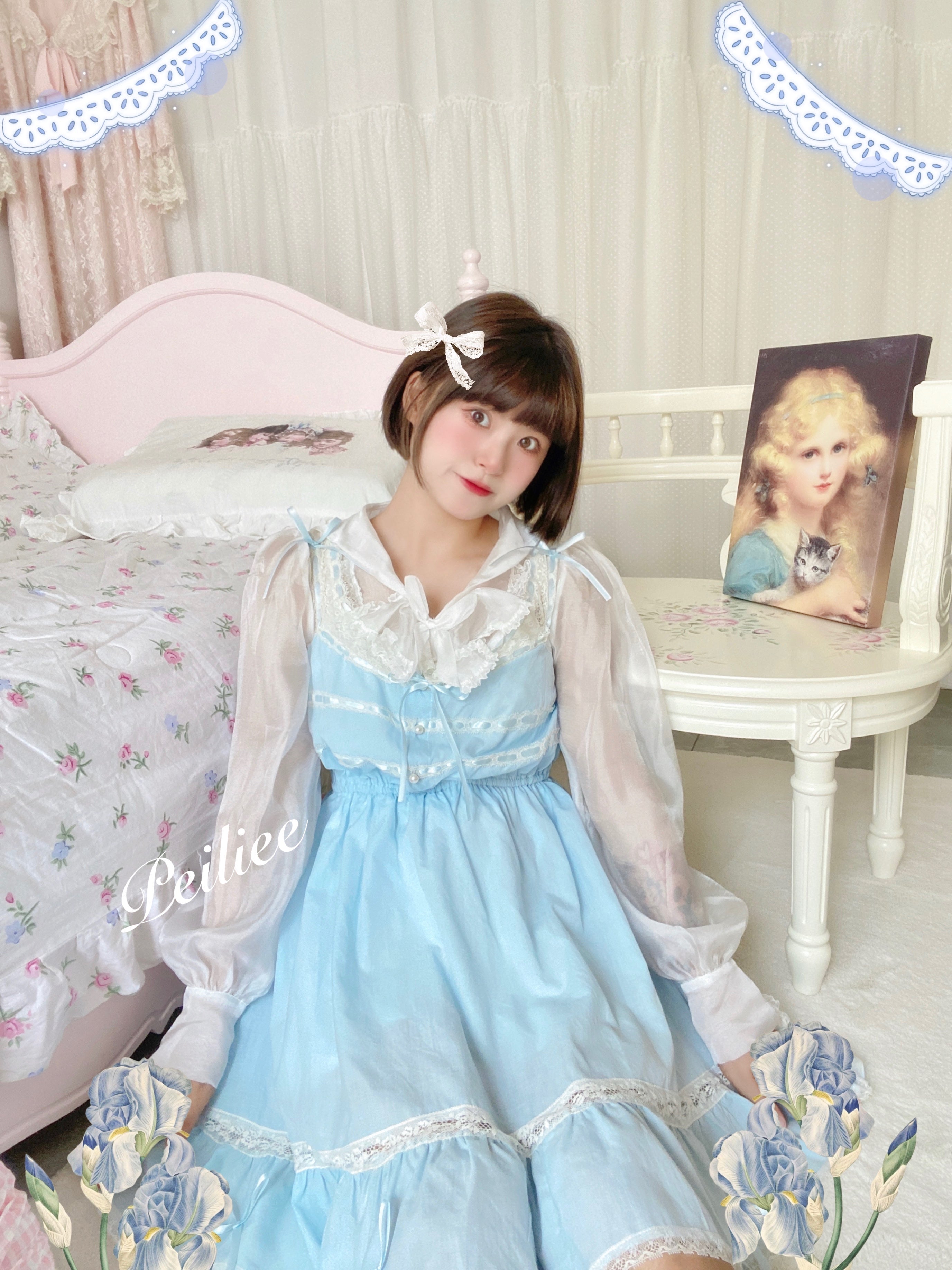 Get trendy with [Peiliee Design] Lily Garden Dress -  available at Peiliee Shop. Grab yours for $49.90 today!
