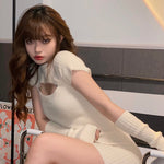 Get trendy with [Basic] Soft Season Dress With Gloves Set - Dresses available at Peiliee Shop. Grab yours for $25 today!