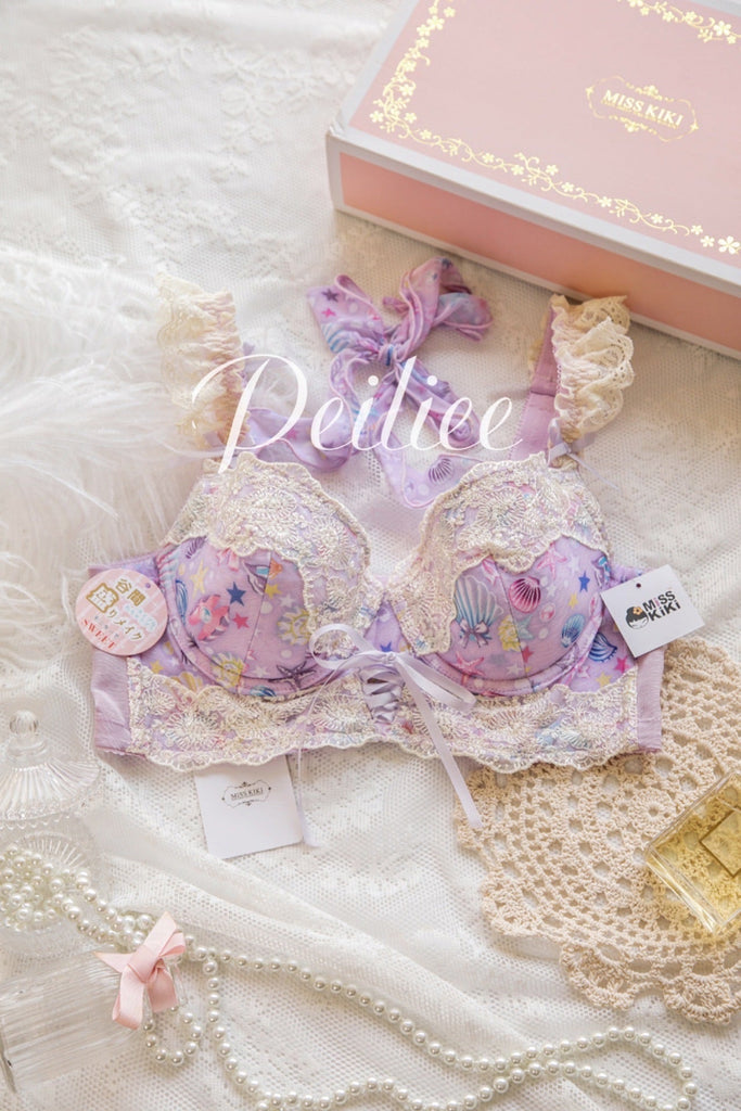 (Curve size included) Mermaid Story Soft Bra Set [Premium Selected Japanese  Brand]