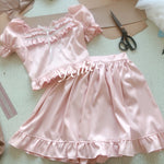 Get trendy with [Peiliee Design 5 years anniversary] Sakura Soft Satin Dress Set - Dresses available at Peiliee Shop. Grab yours for $45 today!