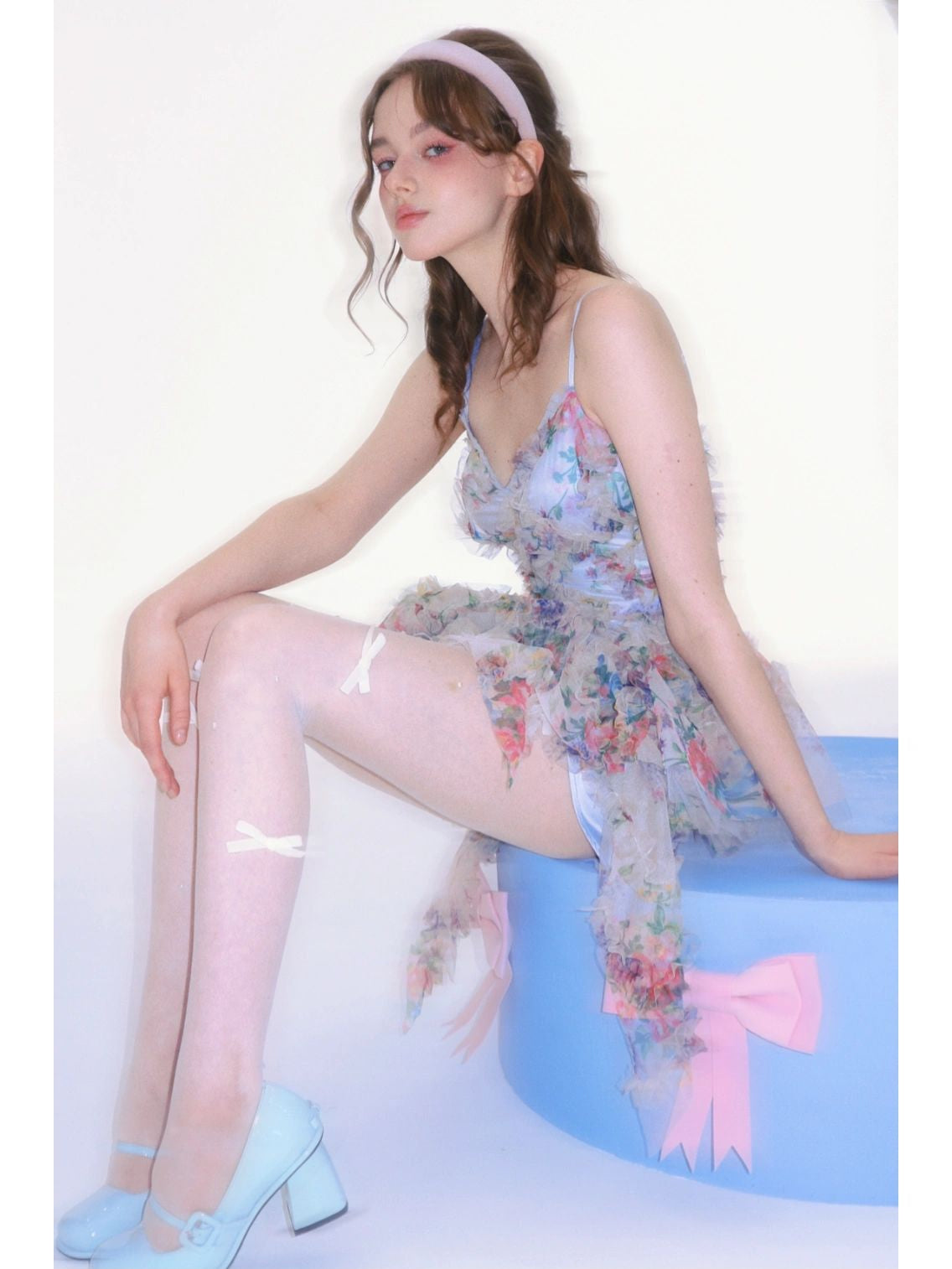 Get trendy with [Unosa] The Blossom Garden Bodycon Mini Dress - Dresses available at Peiliee Shop. Grab yours for $75 today!