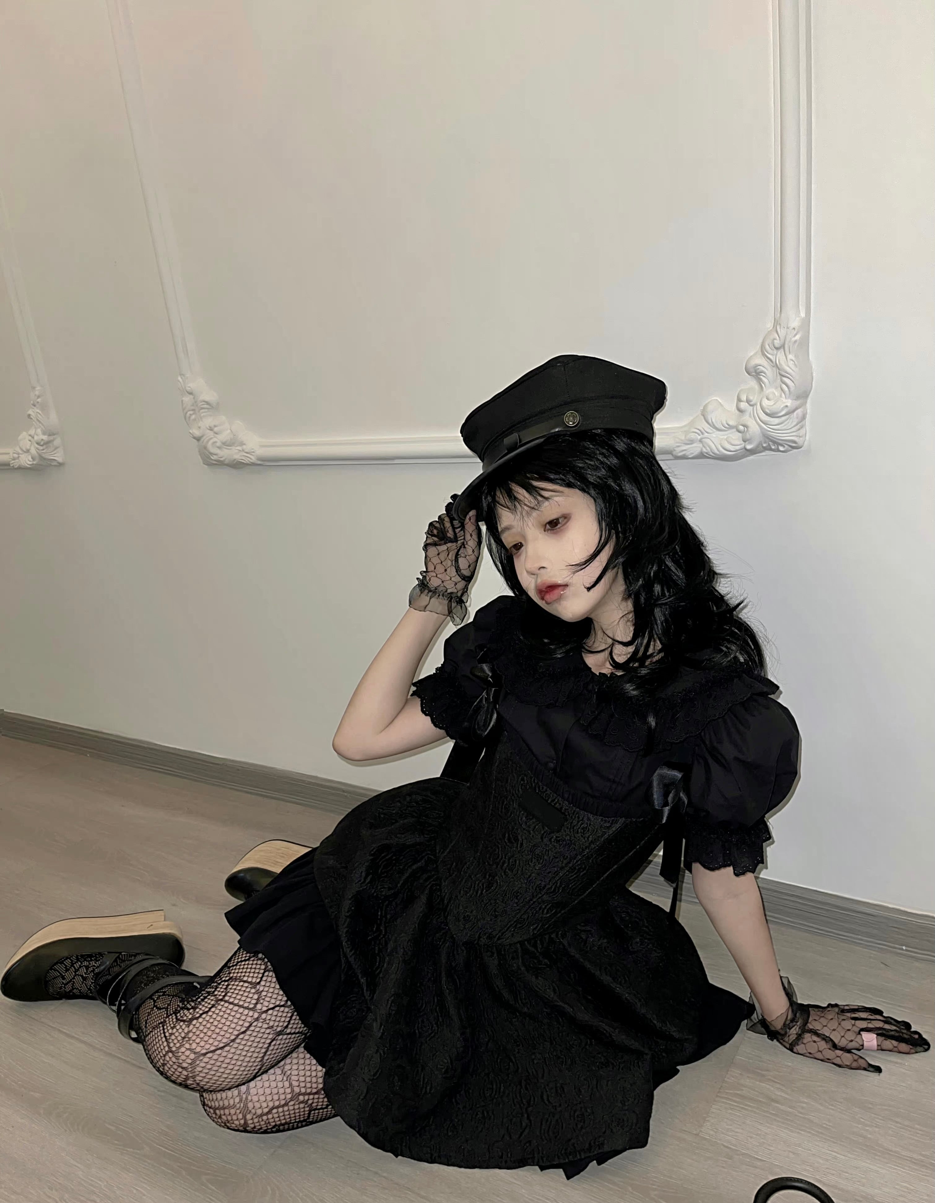 Get trendy with Nololita Hallucination Rose Dress Set - Dress available at Peiliee Shop. Grab yours for $79.90 today!