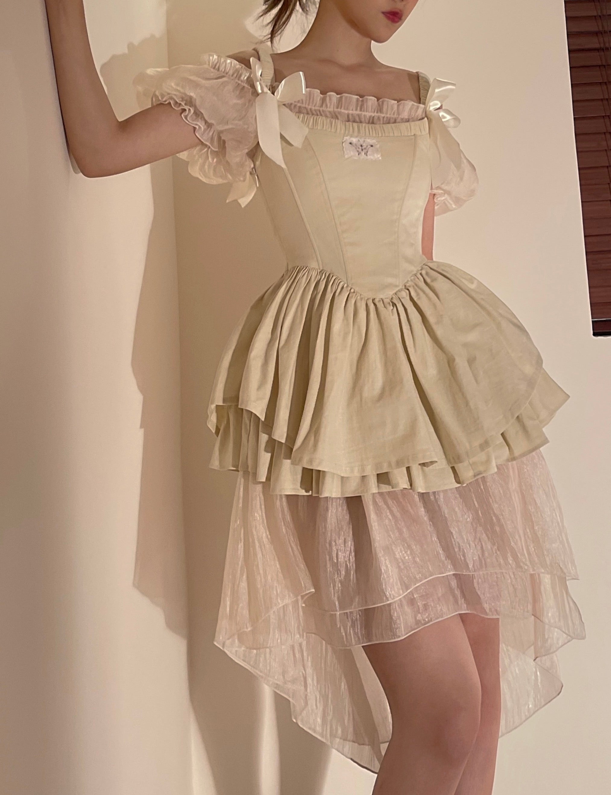 Get trendy with Nololita Hallucination Rose Dress Set - Dress available at Peiliee Shop. Grab yours for $79.90 today!