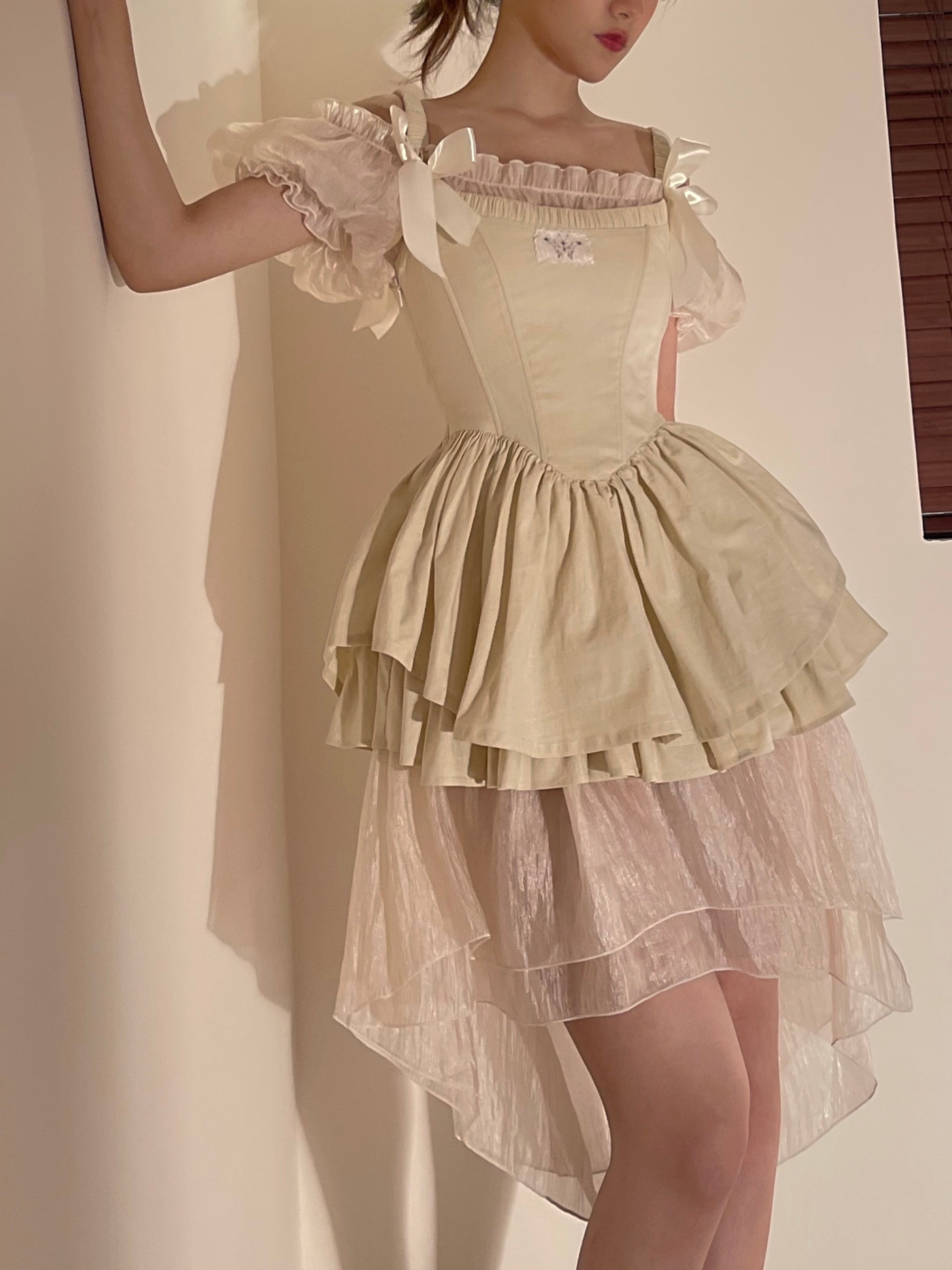 Get trendy with Nololita Hallucination Rose Dress Set - Dress available at Peiliee Shop. Grab yours for $79.90 today!