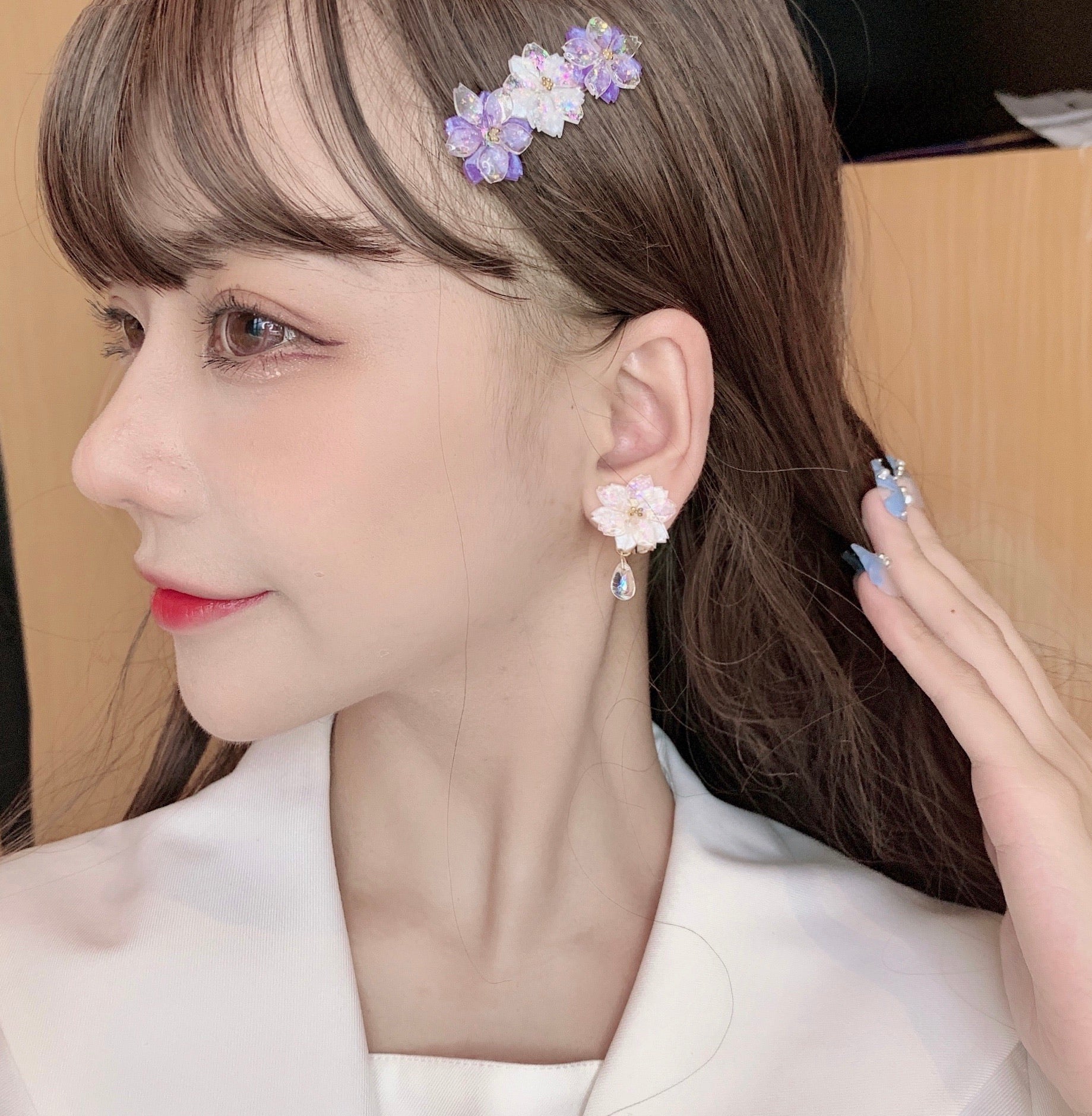 Get trendy with Sakura Rain Fairy Dream Handmade Ring Hairpin Necklace Set -  available at Peiliee Shop. Grab yours for $15 today!